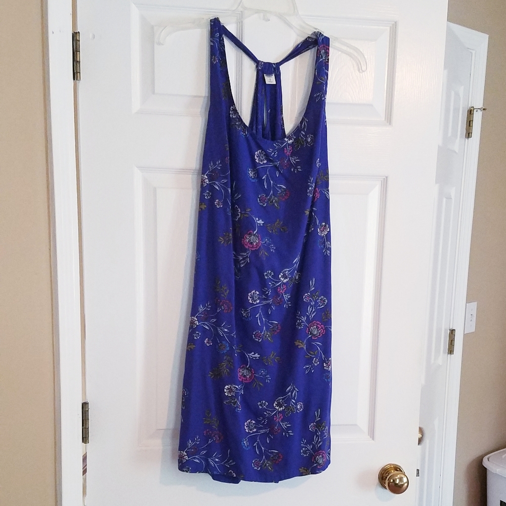 Old Navy blue floral summer dress